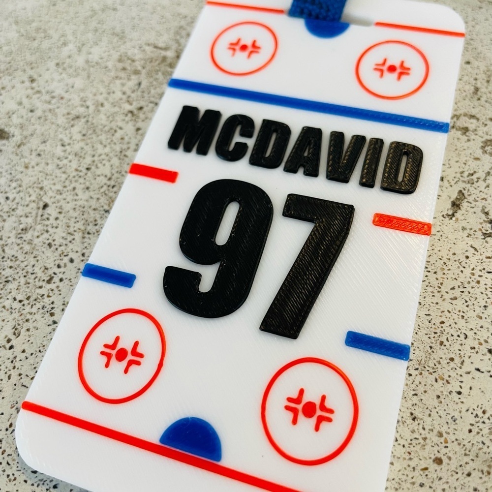 Hockey bag tag… customizable for any name any number! Even your’s! - Picture 3 of 6